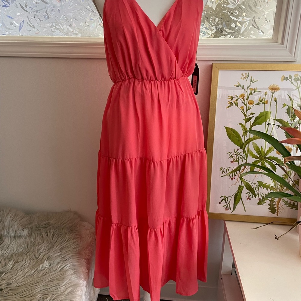 Coral sunny dress